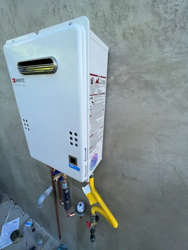 Tankless water heater installation for Robeson Crossing homes