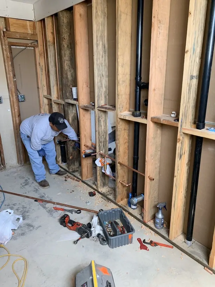 Commercial rough-in plumbing for Water Heater Replacement in Robeson Crossing